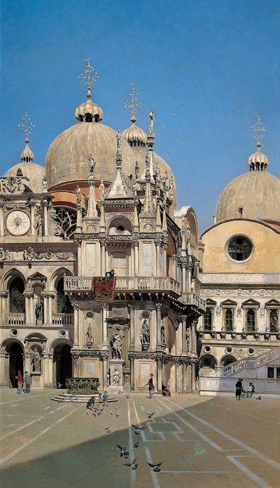 Cortile del Palazzo del Doge di Venezia da Martín Rico y Ortega
